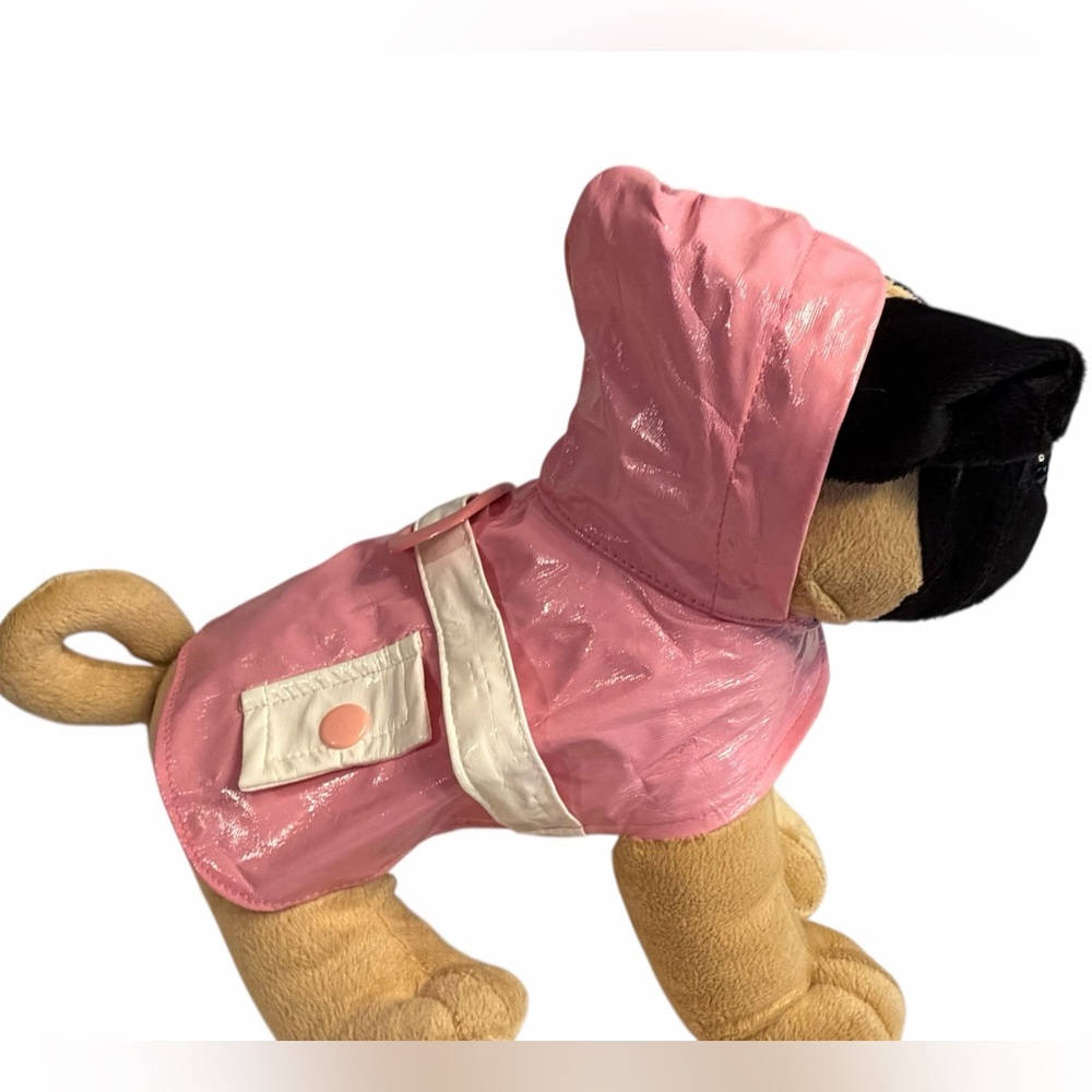 Pink & White Penn-Plax XXS Mini Dog Raincoat - Picture 3 of 13